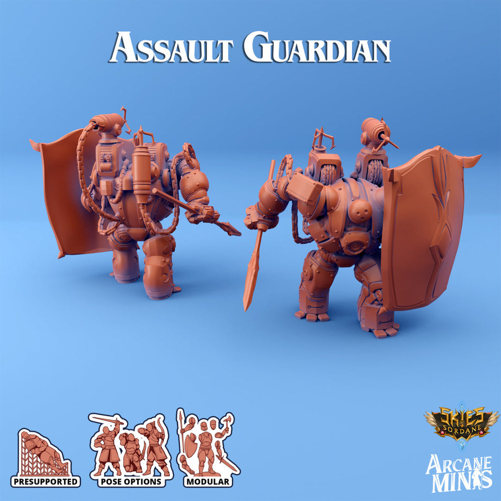 3D Printed Sordane Publishing Arcane Minis Shard Guardians Assault Set Shard Guardian Set 28 32mm D&D (Online Only)