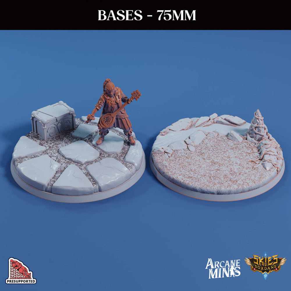 3D Printed Sordane Publishing Base Pack 1 Sordane Bases 28 32mm D&D (Online Only)