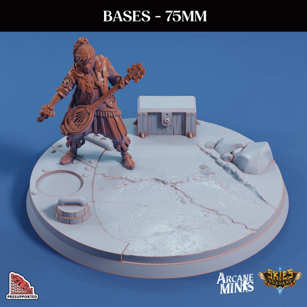 3D Printed Sordane Publishing Base Pack 2 Sordane Bases 28 32mm D&D (Online Only)