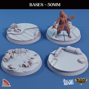 3D Printed Sordane Publishing Base Pack 3 Sordane Bases 28 32mm D&D (Online Only)