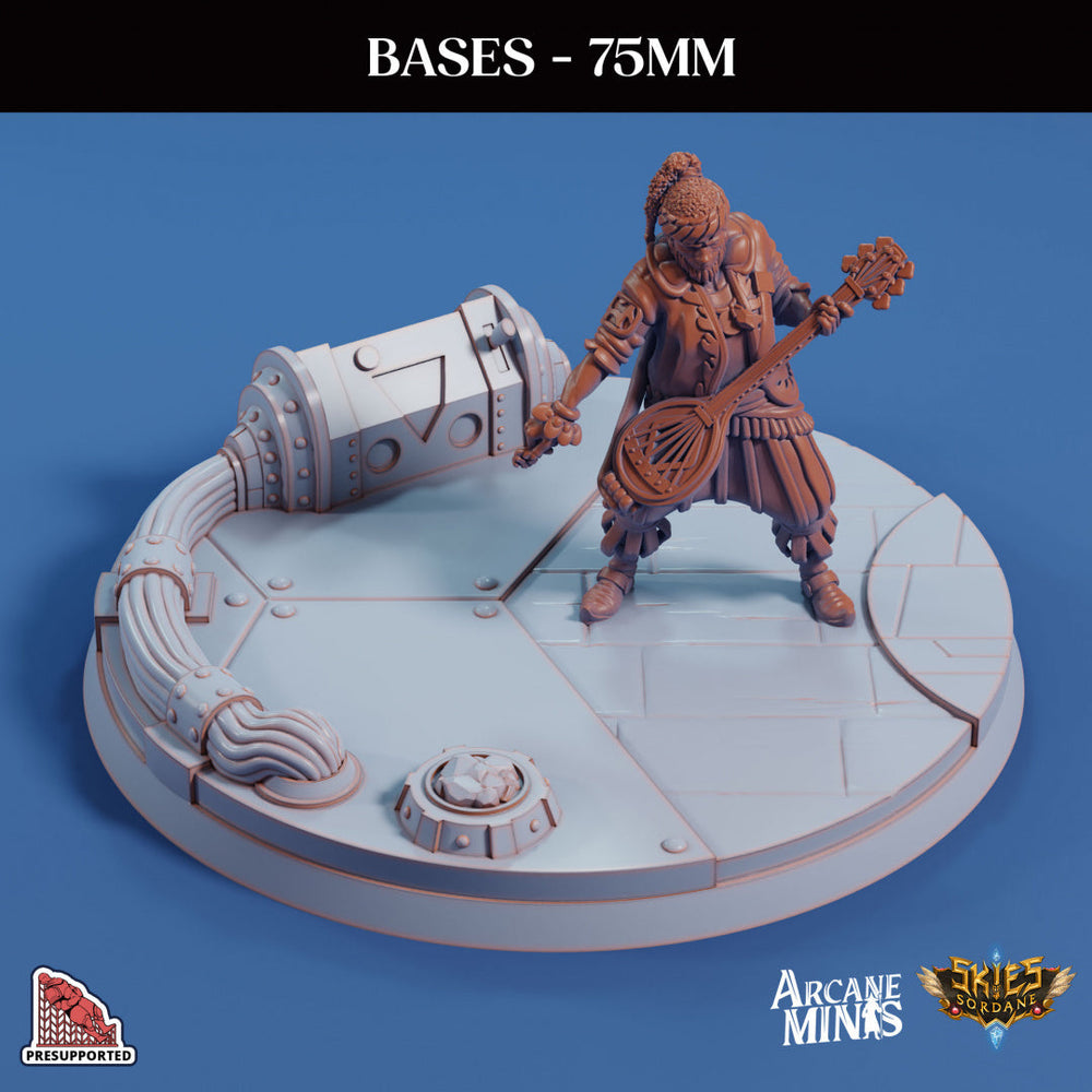 3D Printed Sordane Publishing Base Pack 3 Sordane Bases 28 32mm D&D (Online Only)