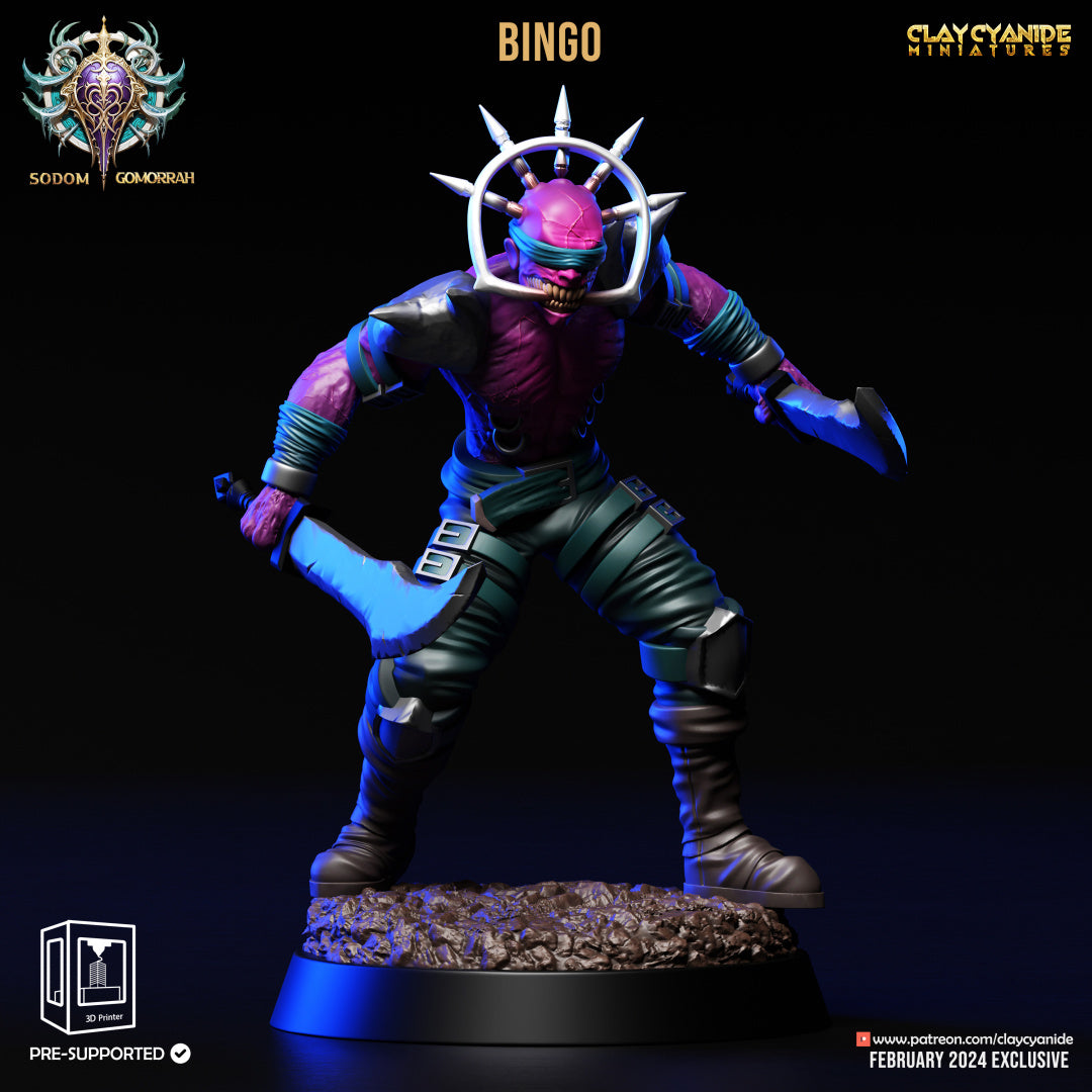 3D Printed Clay Cyanide Abominations of Gomorrah - Bingo 28mm 32mm D&D (Online Only)