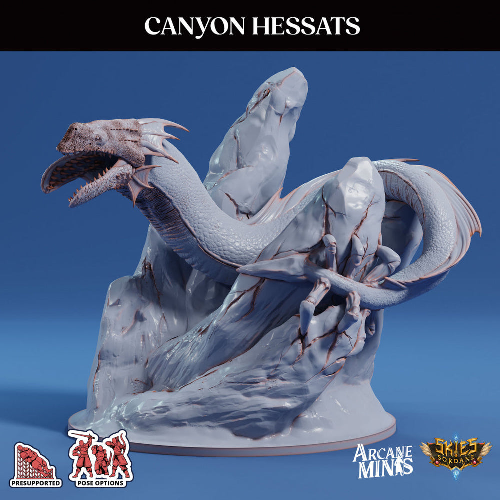 3D Printed Sordane Publishing Canyon Hessats 28 32mm D&D (Online Only)