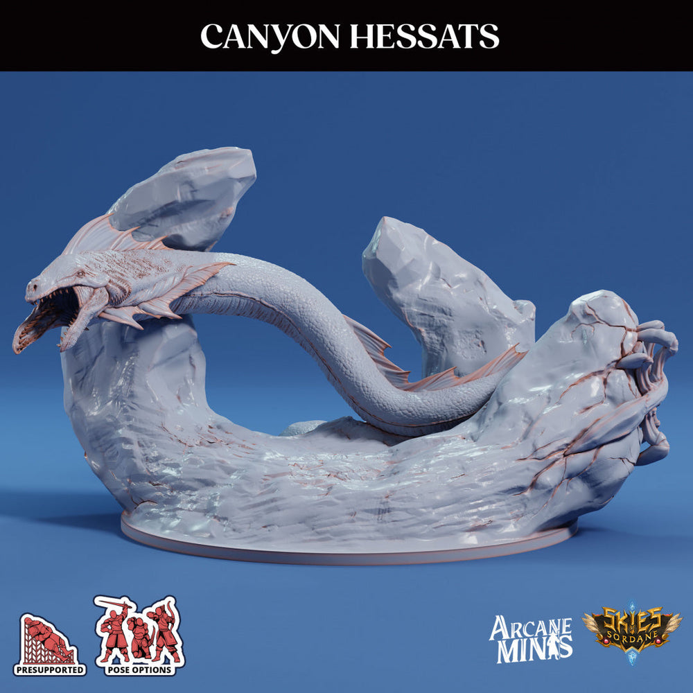 3D Printed Sordane Publishing Canyon Hessats 28 32mm D&D (Online Only)