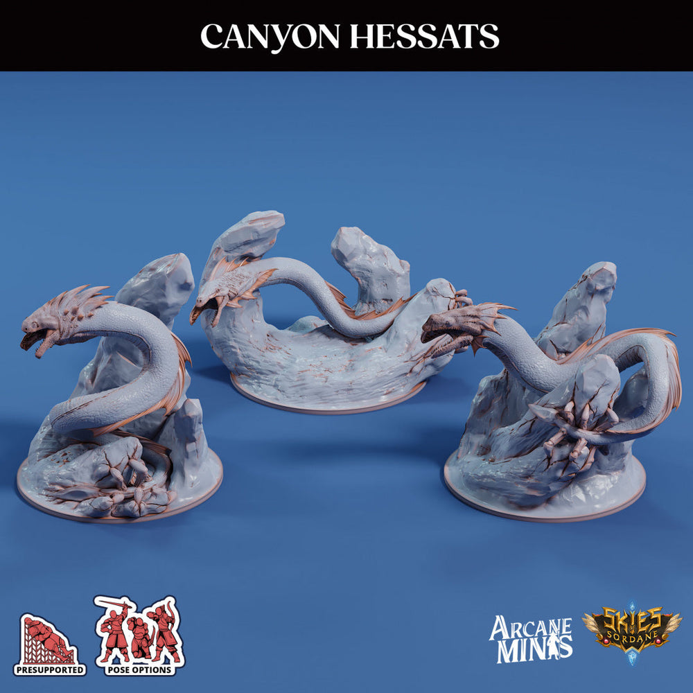 3D Printed Sordane Publishing Canyon Hessats 28 32mm D&D (Online Only)