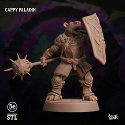 3D Printed Sordane Publishing Cappy Paladin 28 32mm D&D (Online Only)