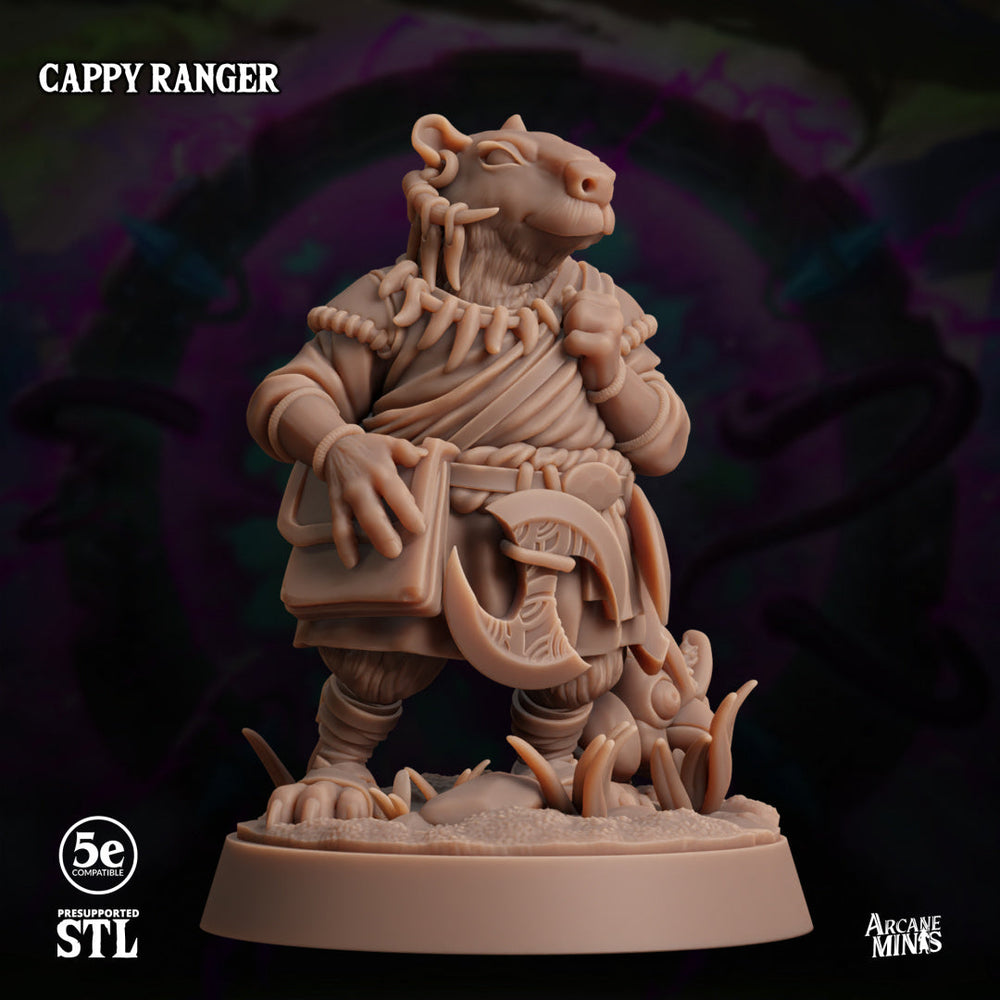 3D Printed Sordane Publishing Arcane Minis Cappy Ranger 28 32mm D&D (Online Only)