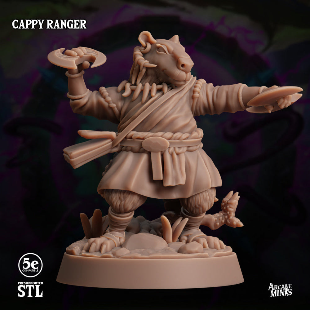 3D Printed Sordane Publishing Arcane Minis Cappy Ranger 28 32mm D&D (Online Only)