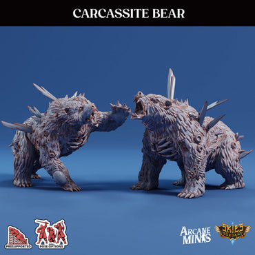 3D Printed Sordane Publishing Arcane Minis Carcassite Beast Bear Cult of Umiera 28 32mm D&D (Online Only)