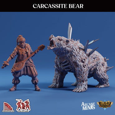 3D Printed Sordane Publishing Arcane Minis Carcassite Beast Bear Cult of Umiera 28 32mm D&D (Online Only)