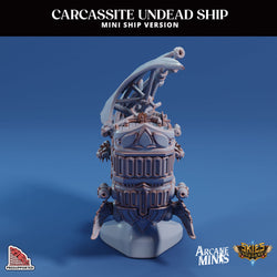 3D Printed Sordane Publishing Arcane Minis Mini Ship - Carcassite Ship 28 32mm D&D (Online Only)