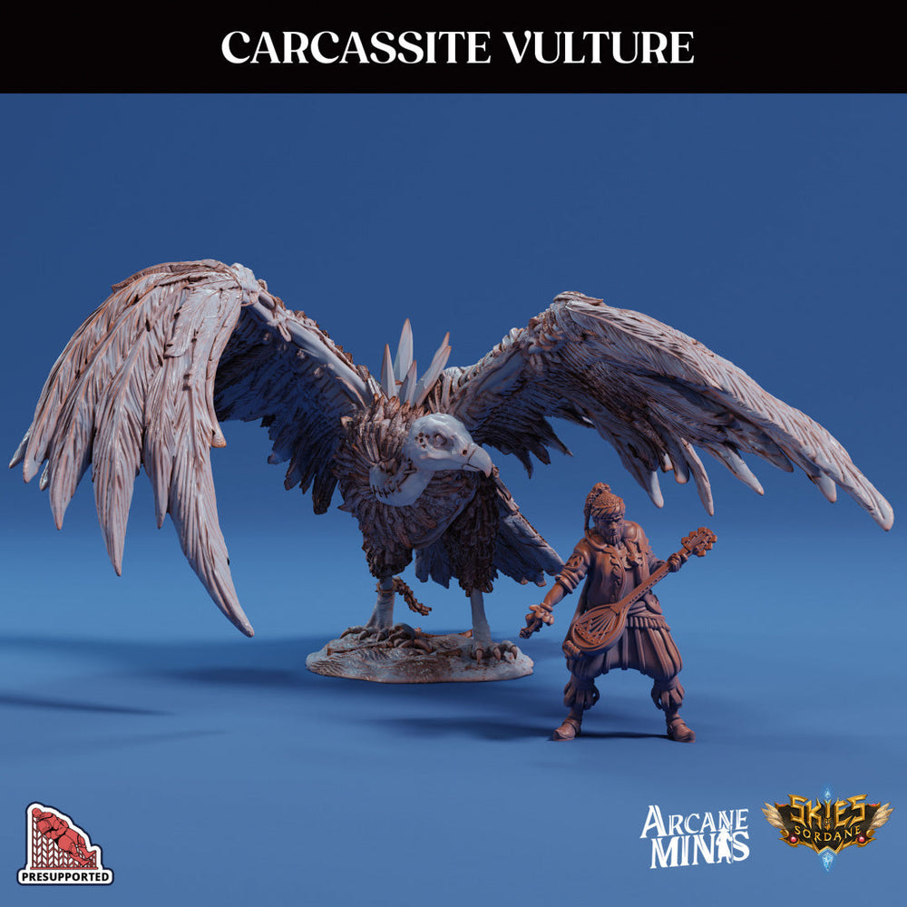 3D Printed Sordane Publishing Arcane Minis Carcassite Vulture Cult of Umiera 28 32mm D&D (Online Only)