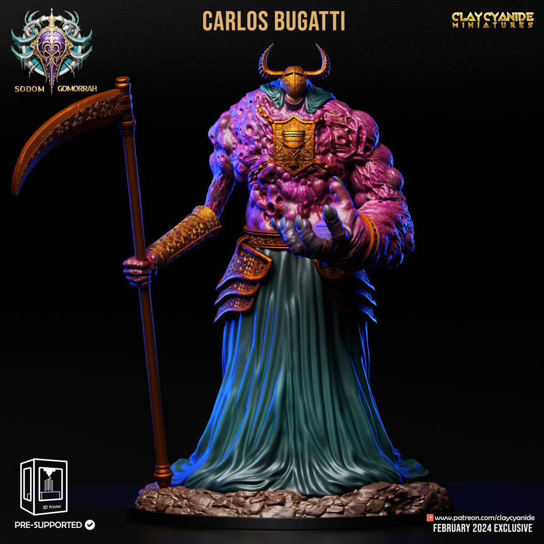 3D Printed Clay Cyanide Abominations of Gomorrah - Carlos Bugatti 28mm 32mm D&D (Online Only)