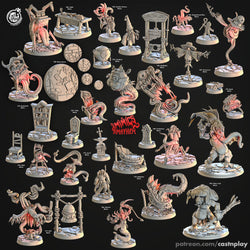3D Printed Cast n Play Cauldron Mimic Mimics Mayhem Set 28mm 32mm D&D (Online Only)