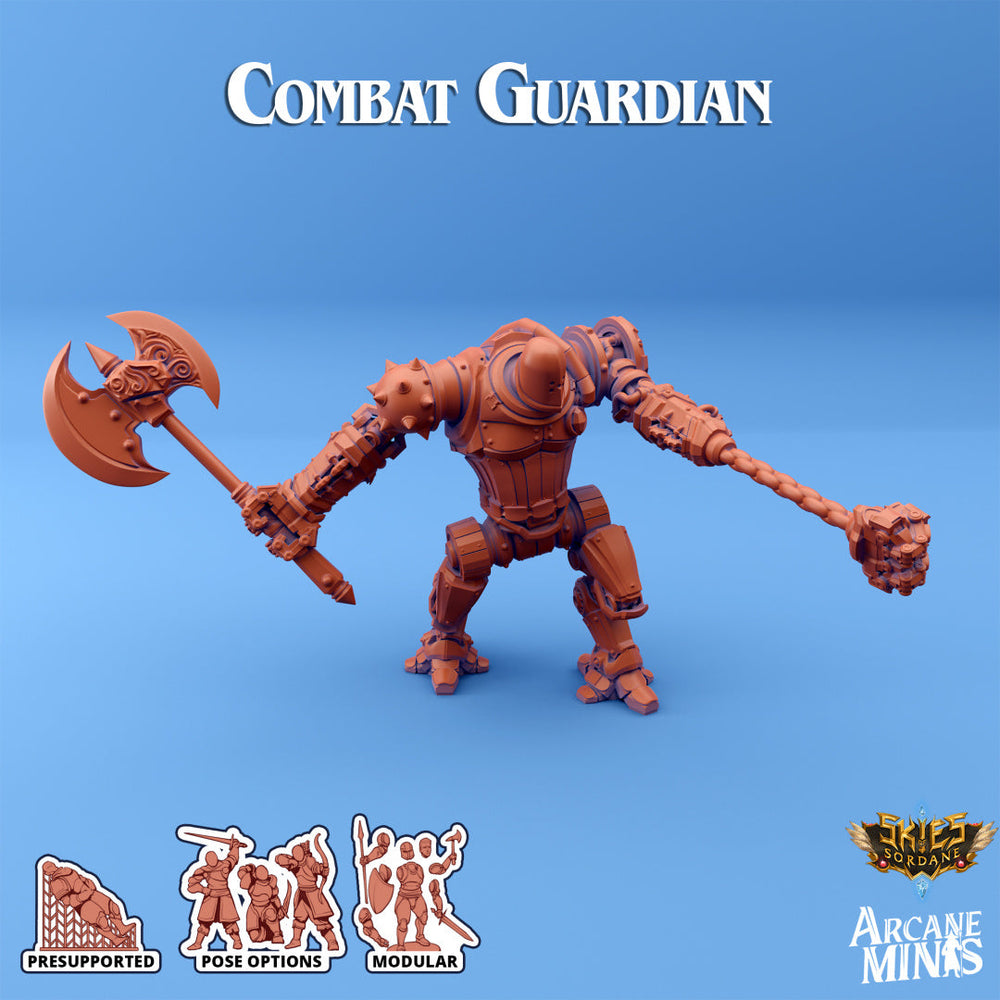 3D Printed Sordane Publishing Arcane Minis Shard Guardians Combat Set Shard Guardian Set 28 32mm D&D (Online Only)
