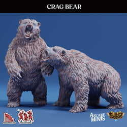 3D Printed Sordane Publishing Arcane Minis Crag Bear Cult of Umiera 28 32mm D&D (Online Only)