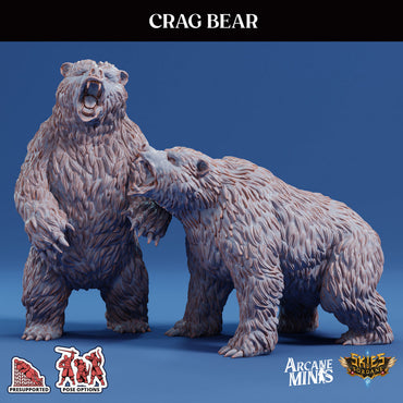 3D Printed Sordane Publishing Arcane Minis Crag Bear Cult of Umiera 28 32mm D&D (Online Only)