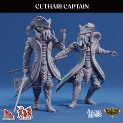 3D Printed Sordane Publishing Echoes of Madness - A Sordane Stories Cuthari Captain 28 32mm D&D (Online Only)