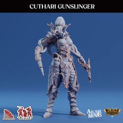 3D Printed Sordane Publishing Cuthari Gunslinger Echoes of Madness A Sordane Stories 28 32mm D&D (Online Only)