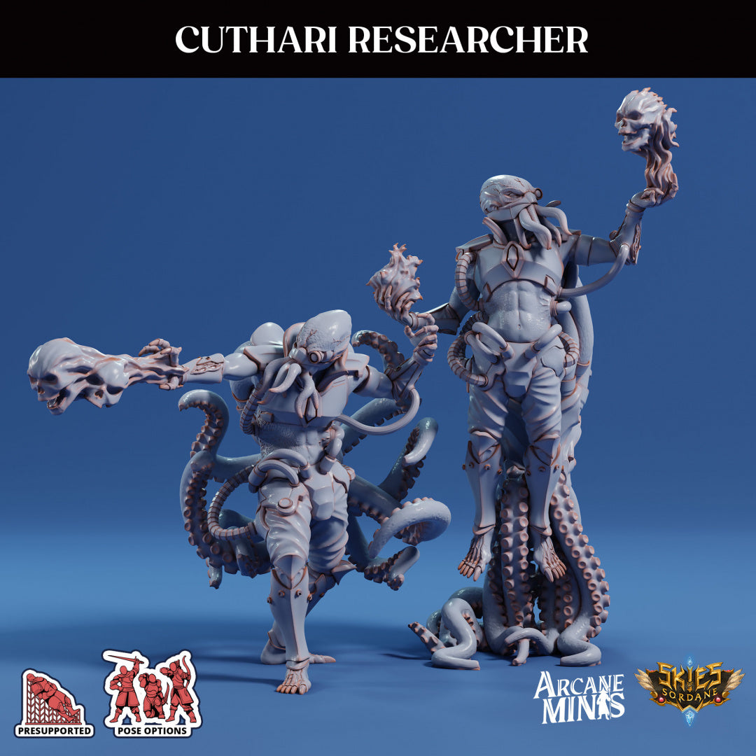 3D Printed Sordane Publishing Echoes of Madness - A Sordane Stories Cuthari Researcher 28 32mm D&D (Online Only)