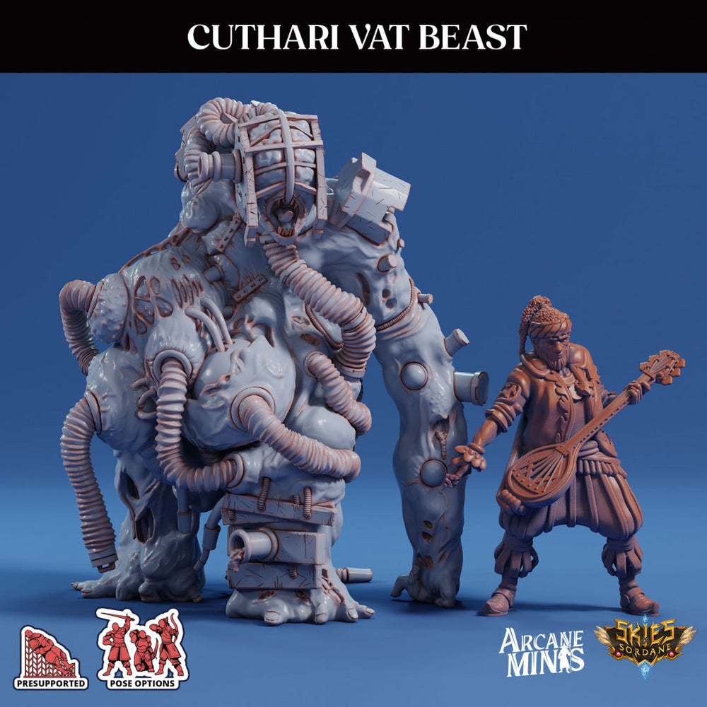 3D Printed Sordane Publishing Cuthari Vat Beast Echoes of Madness A Sordane Stories 28 32mm D&D (Online Only)