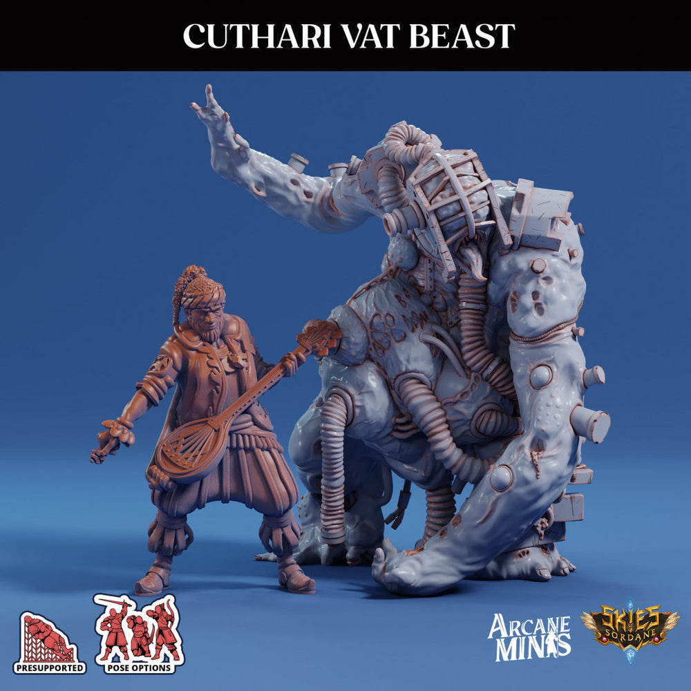 3D Printed Sordane Publishing Cuthari Vat Beast Echoes of Madness A Sordane Stories 28 32mm D&D (Online Only)