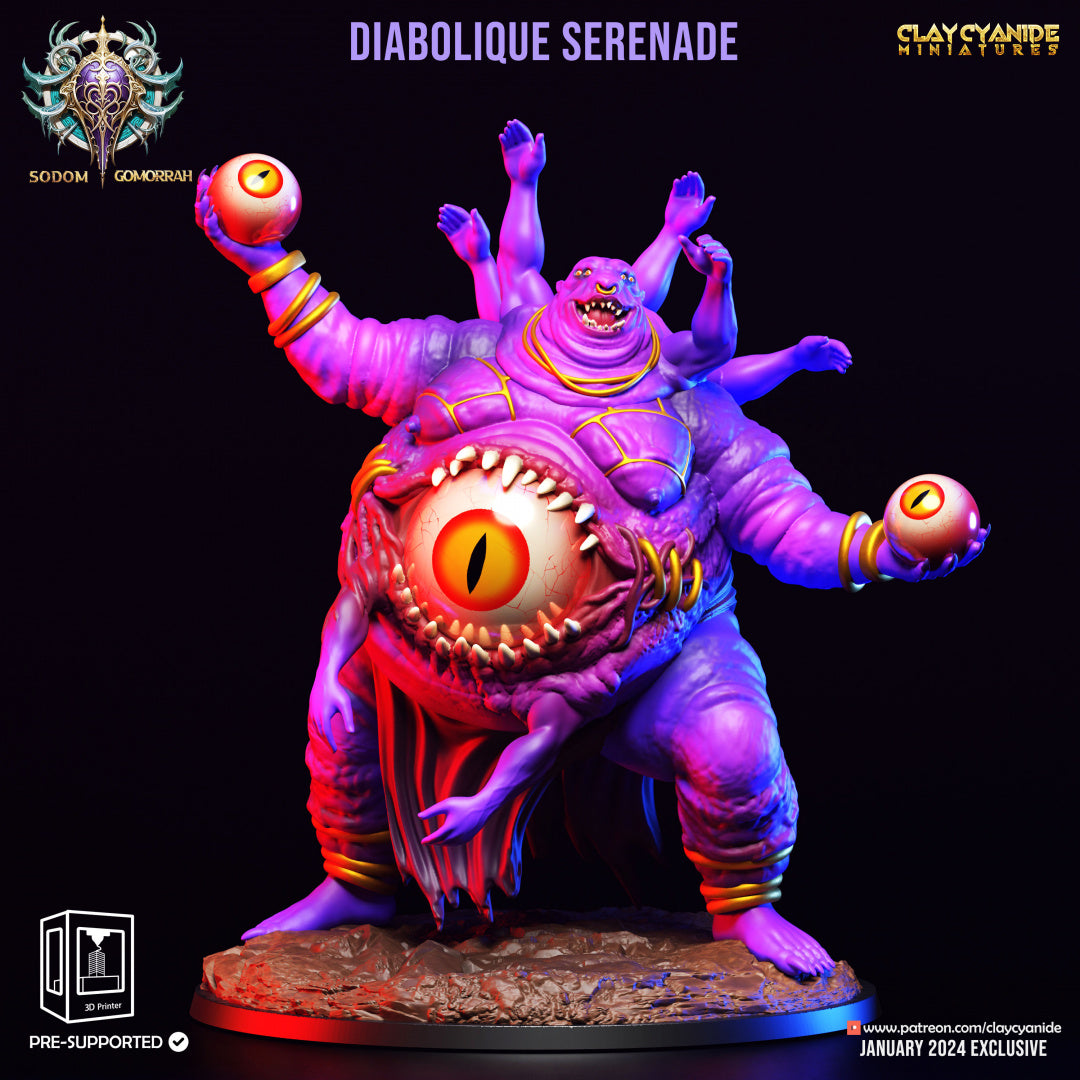 3D Printed Clay Cyanide Sodom Gomorrah - Diabolique Serenade 28mm 32 mm D&D (Online Only)
