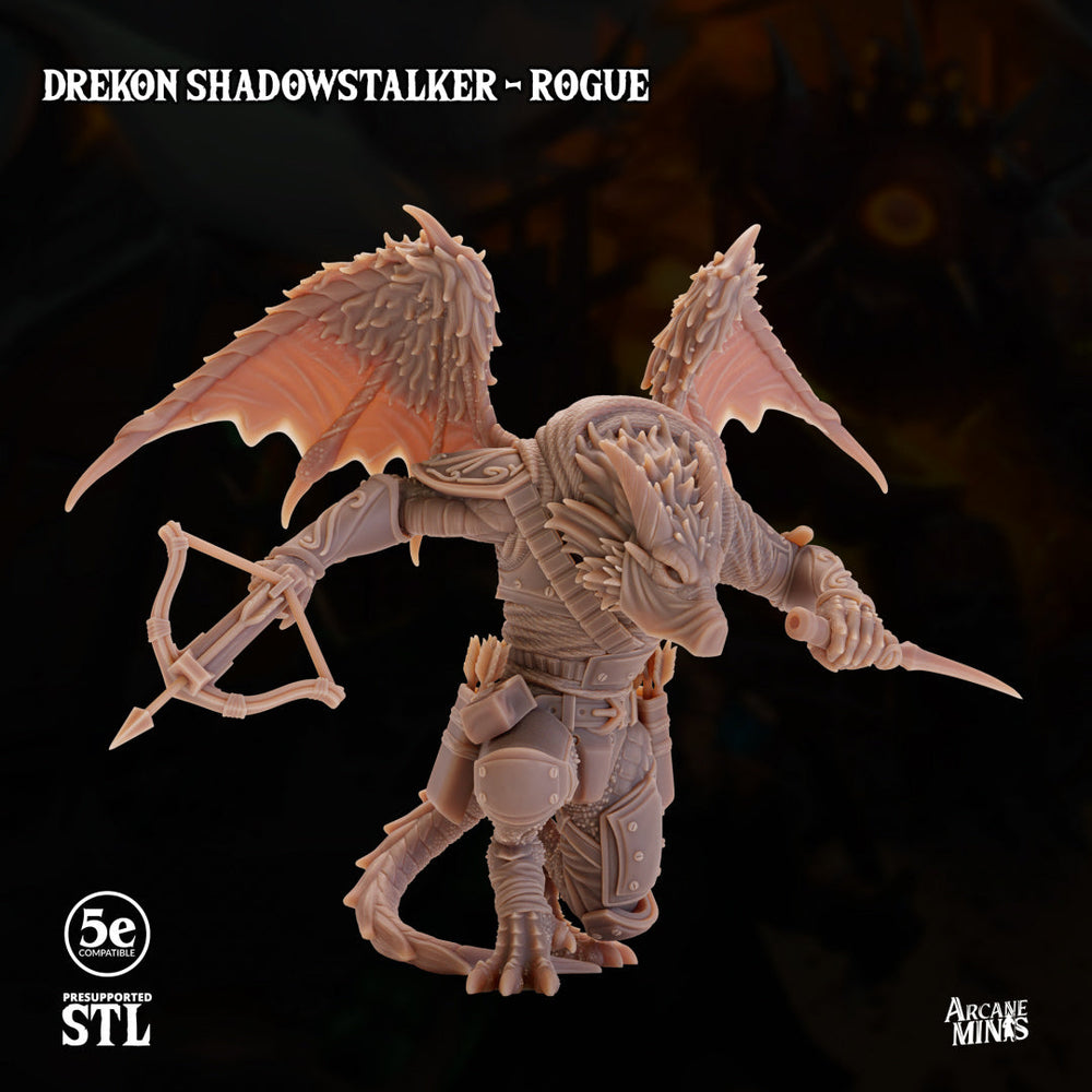 3D Printed Sordane Publishing Drekon Shadowstalker Rogue Set 28 32mm D&D (Online Only)
