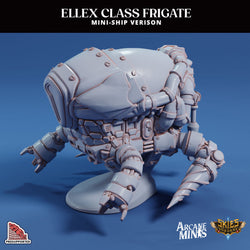 3D Printed Sordane Publishing Arcane Minis Mini Ship - Ellex Frigate 28 32mm D&D (Online Only)