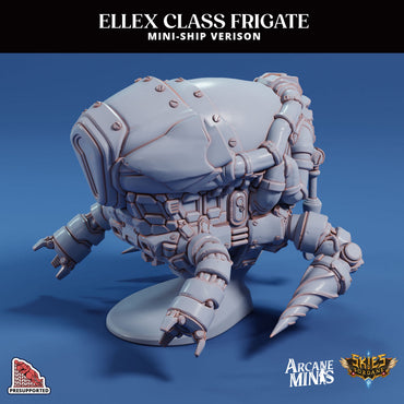3D Printed Sordane Publishing Arcane Minis Mini Ship - Ellex Frigate 28 32mm D&D (Online Only)