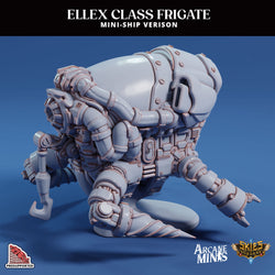 3D Printed Sordane Publishing Arcane Minis Mini Ship - Ellex Frigate 28 32mm D&D (Online Only)