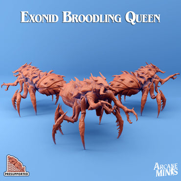 3D Printed Sordane Publishing Exonids Queen Set 28 32mm D&D (Online Only)