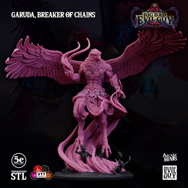3D Printed Sordane Publishing Garuda, Breaker of Chains 28 32mm D&D (Online Only)