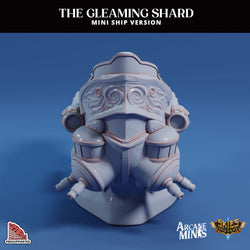 3D Printed Sordane Publishing Arcane Minis The Gleaming Shard Mini Ship 28 32mm D&D (Online Only)