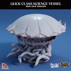 3D Printed Sordane Publishing Arcane Minis Mini Ship - Glick Science Vessel 28 32mm D&D (Online Only)