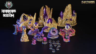 3D Printed Clay Cyanide Horrors of Sodom - Soultrap Crystal 28mm 32mm D&D (Online Only)