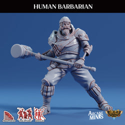 3D Printed Sordane Publishing Arcane Minis Human Barbarian Scrapper Pirates Set 28 32mm D&D (Online Only)