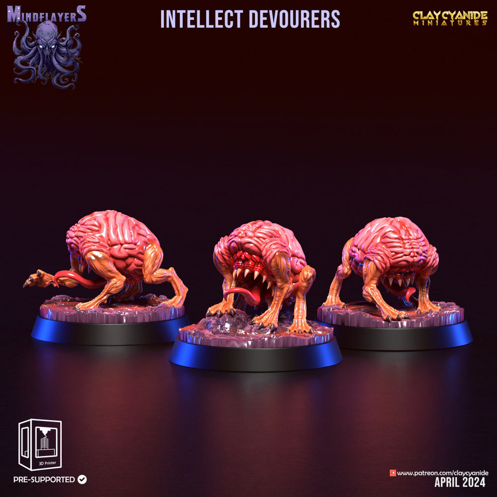 3D Printed Clay Cyanide Intellect Devourers 28 32 mm D&D (Online Only)