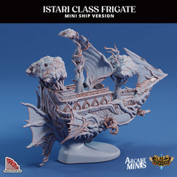 3D Printed Sordane Publishing Arcane Minis Mini Ship - Istari Frigate (Online Only)