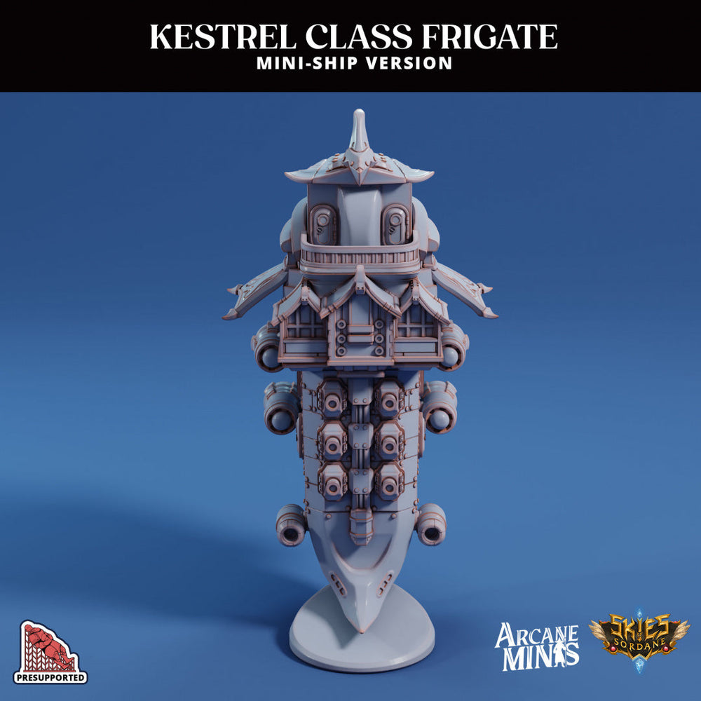 3D Printed Sordane Publishing Arcane Minis Mini Ship - Kestrel Frigate (Online Only)