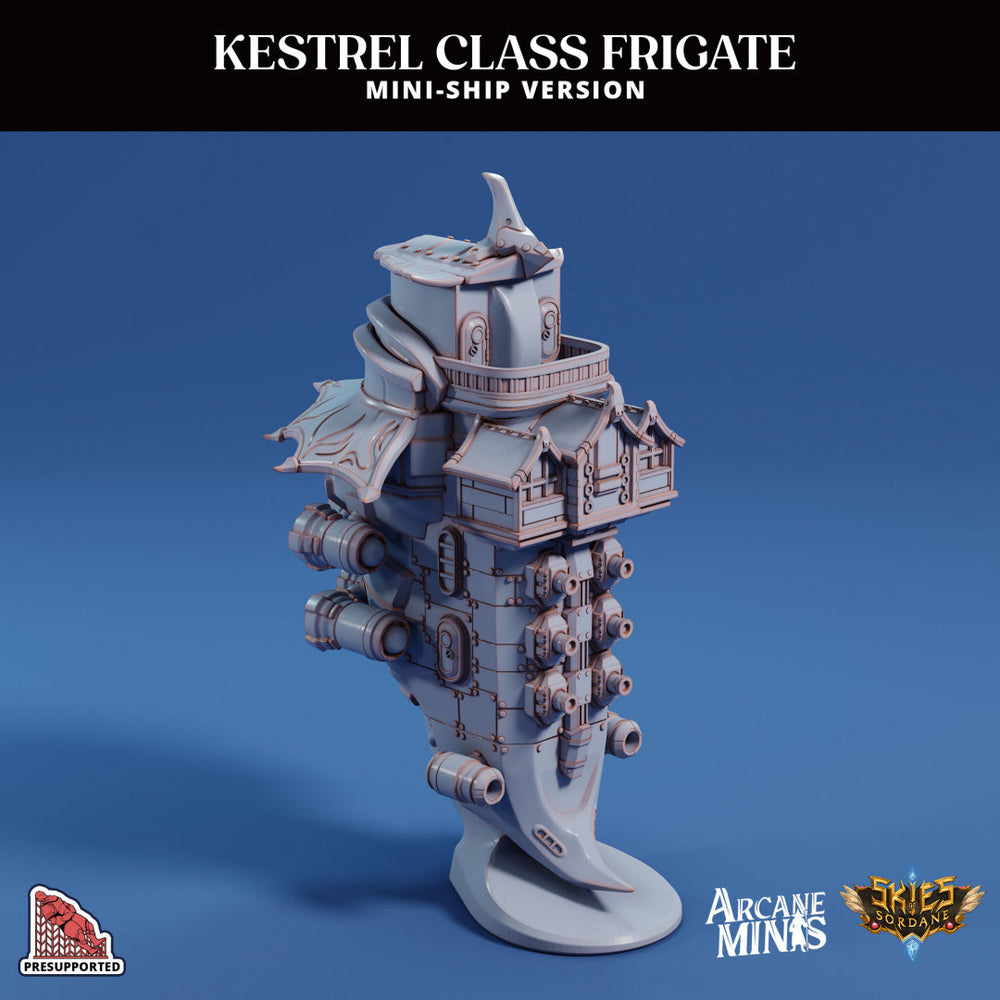 3D Printed Sordane Publishing Arcane Minis Mini Ship - Kestrel Frigate (Online Only)