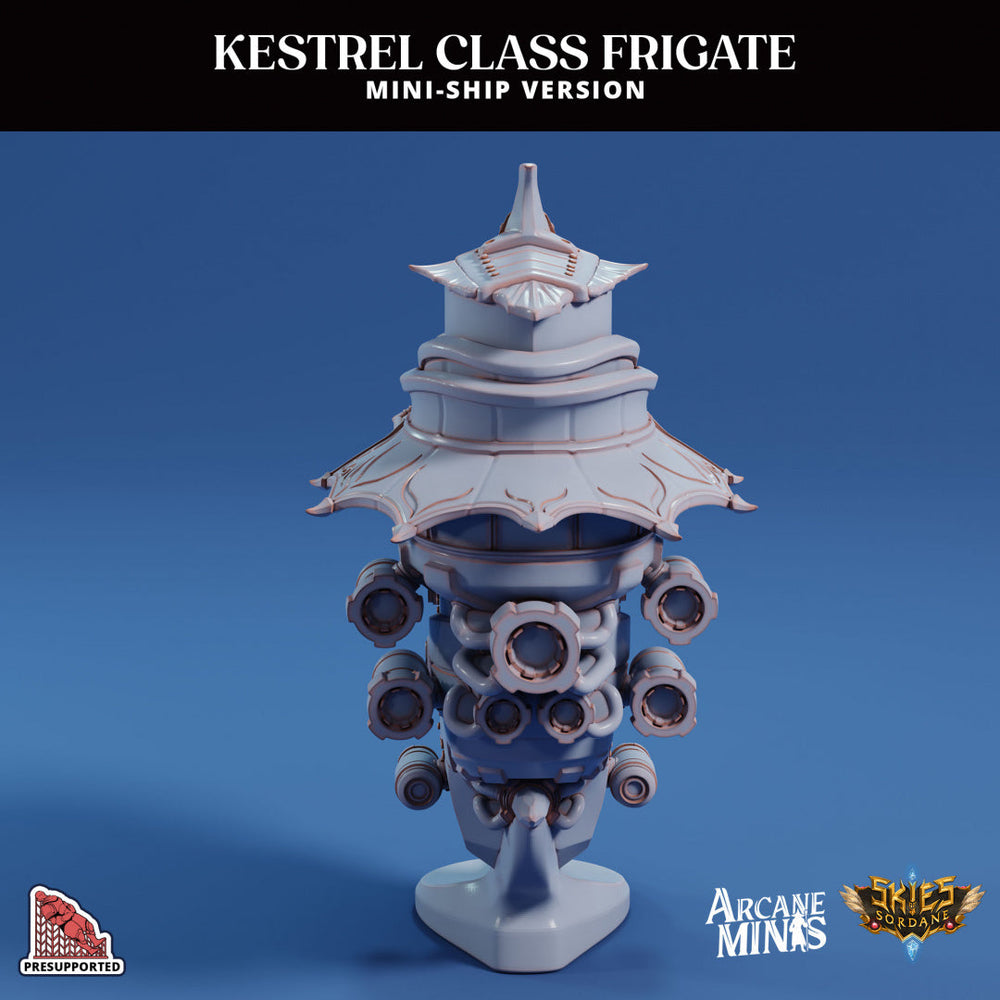3D Printed Sordane Publishing Arcane Minis Mini Ship - Kestrel Frigate (Online Only)