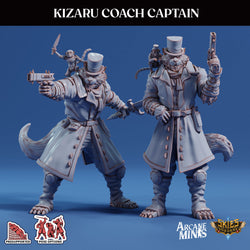 3D Printed Sordane Publishing Arcane Minis Kizaru Coach Captain Cult of Umiera 28 32mm D&D (Online Only)