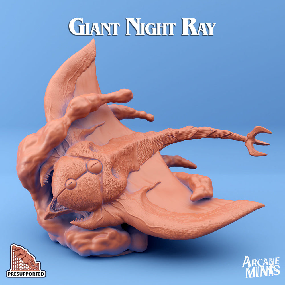 3D Printed Sordane Publishing Giant Night Rays 28 32mm D&D (Online Only)