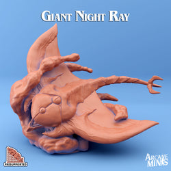 3D Printed Sordane Publishing Giant Night Rays 28 32mm D&D (Online Only)