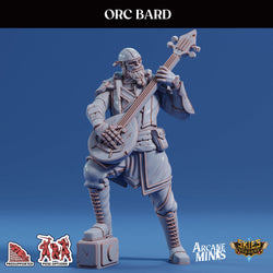3D Printed Sordane Publishing Arcane Minis Orc Bard Scrapper Pirates Set 28 32mm D&D (Online Only)