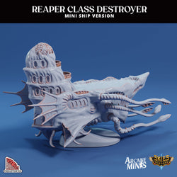 3D Printed Sordane Publishing Arcane Minis Mini Ship - Hivemind Reaper 28 32mm D&D (Online Only)
