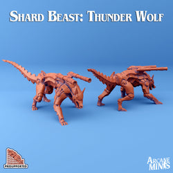3D Printed Sordane Publishing Shard Beasts Wolves AC Adventure From Sewer to Sky 28 32mm D&D (Online Only)