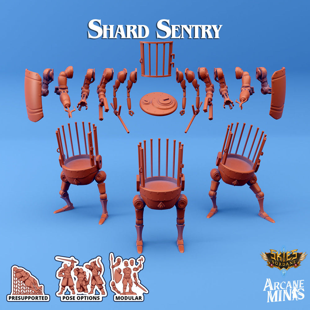 3D Printed Sordane Publishing Shard Sentry 28 32mm D&D (Online Only)