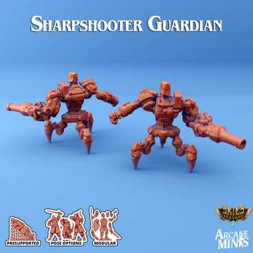 3D Printed Sordane Publishing Arcane Minis Shard Guardians Sharpshooter Set Shard Guardian Set 28 32mm D&D (Online Only)